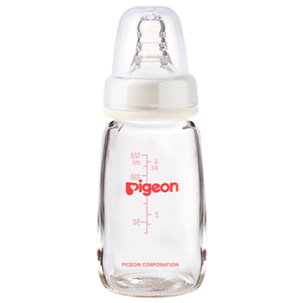 Pigeon glass deals milk bottle